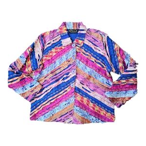 Alex Kim Lightweight Jacket Multi Colored Petite Large PL